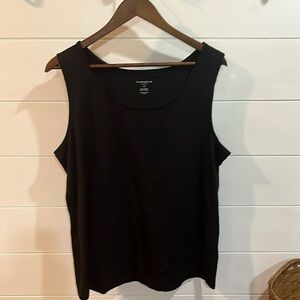 Charter club black stretch layering tank 1x excellent condition